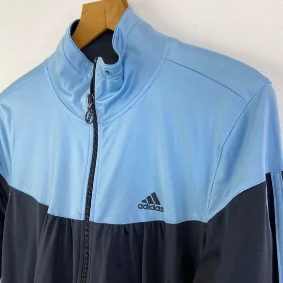 ADIDAS Two Tone Zip Light Jacket - Picture 4 of 6